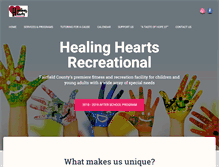 Tablet Screenshot of healingheartsrecreational.org